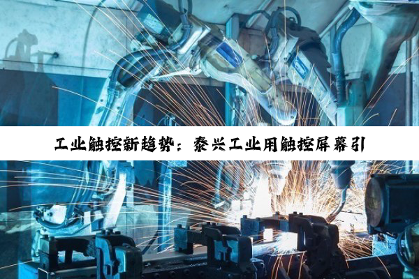 工业触控新趋势：泰兴工业用触控屏幕引领数字化升级与智能化应用